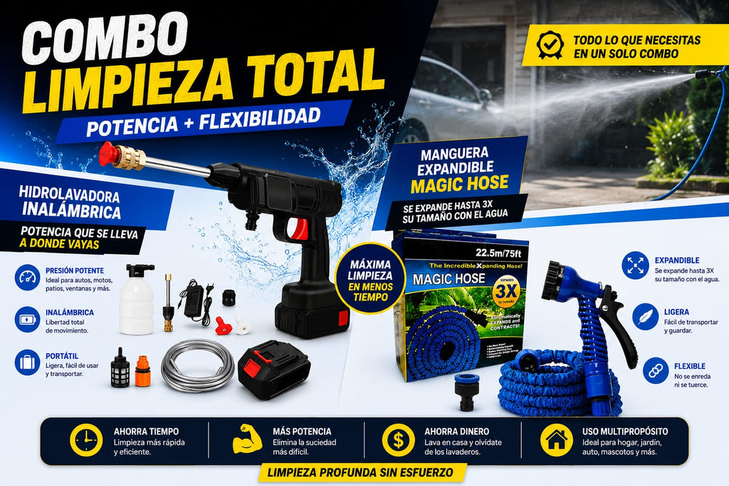 HIDROLAVADORA PORTATIL 48V + MAGUERA
