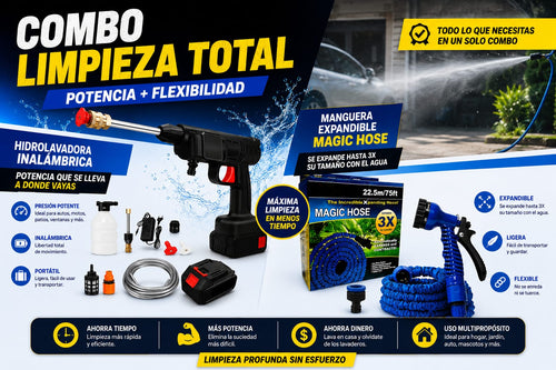 HIDROLAVADORA PORTATIL 48V + MAGUERA